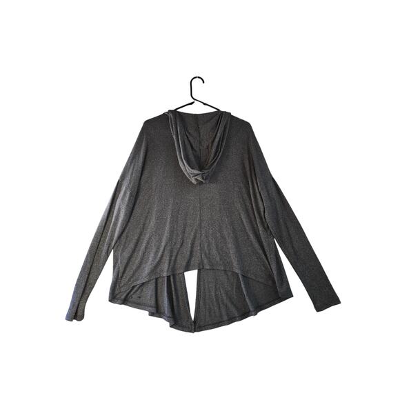 Abercrombie and Fitch Gray Hooded Cardigan Women's Size M - Picture 2 of 9